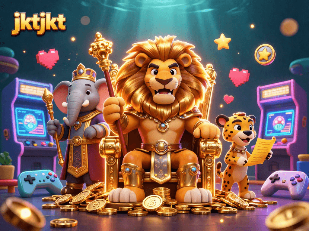 Menangkan permainan dengan jktjkt, gajah bijak dan singa raja di dunia kasino digital.