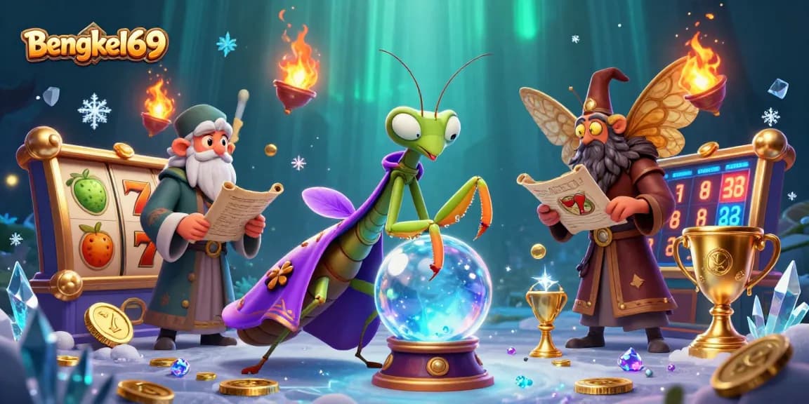 Experience the thrills of slots with Bengkel69 as cartoon fortune tellers reveal your luck.