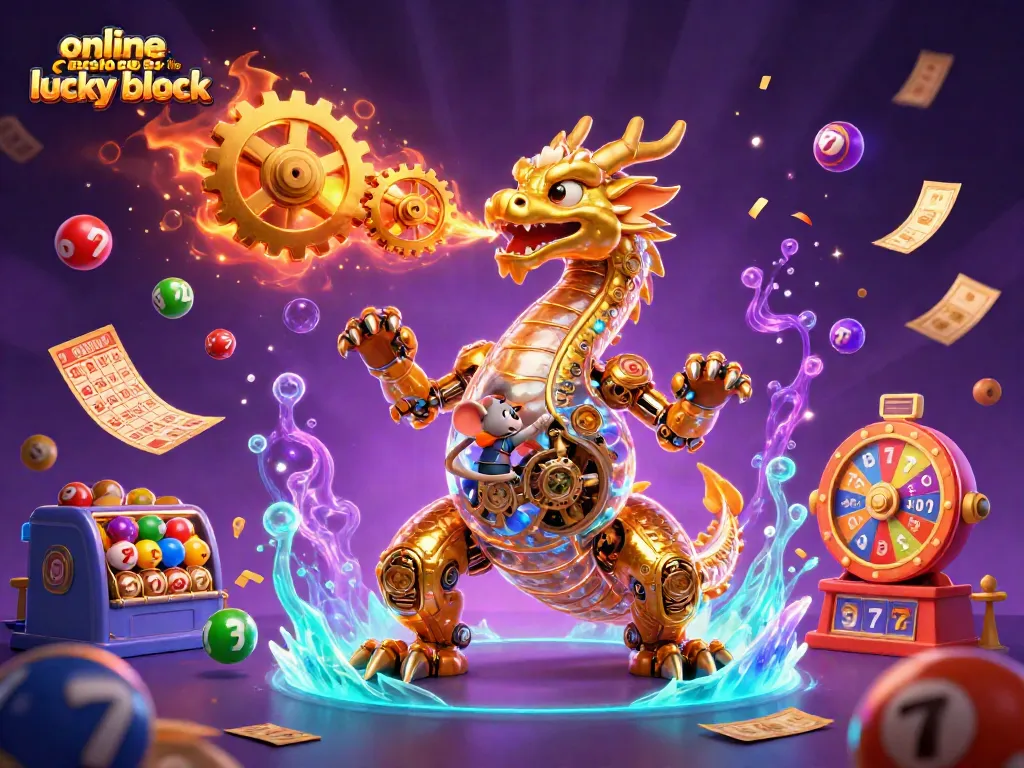 Explore exciting games at online casinos like Lucky Block with vibrant lottery, slot, and jackpot elements.
