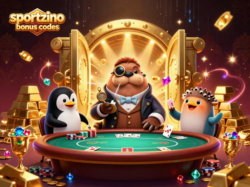Experience sportzino bonus codes with a whimsical underwater casino scene full of vibrant characters and treasures.