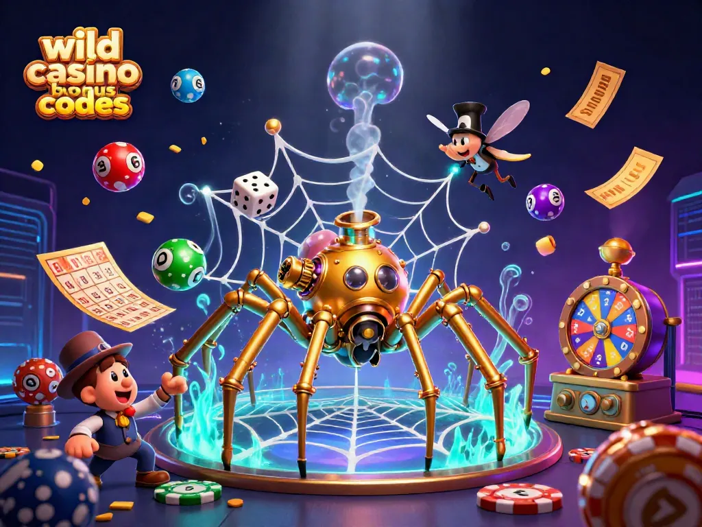 Experience winning with wild casino bonus codes while engaging in an exciting 3D casino adventure.