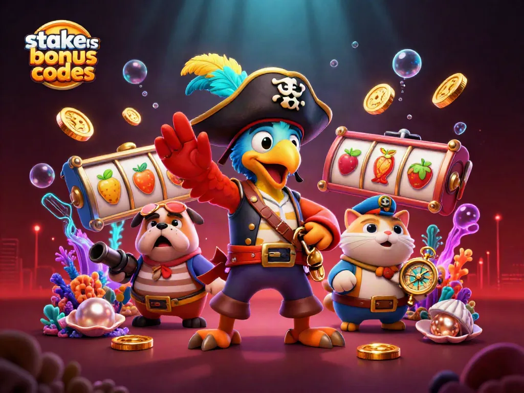 Engage with stake us bonus codes in an exciting cartoon casino adventure featuring vibrant characters and dynamic game elements.