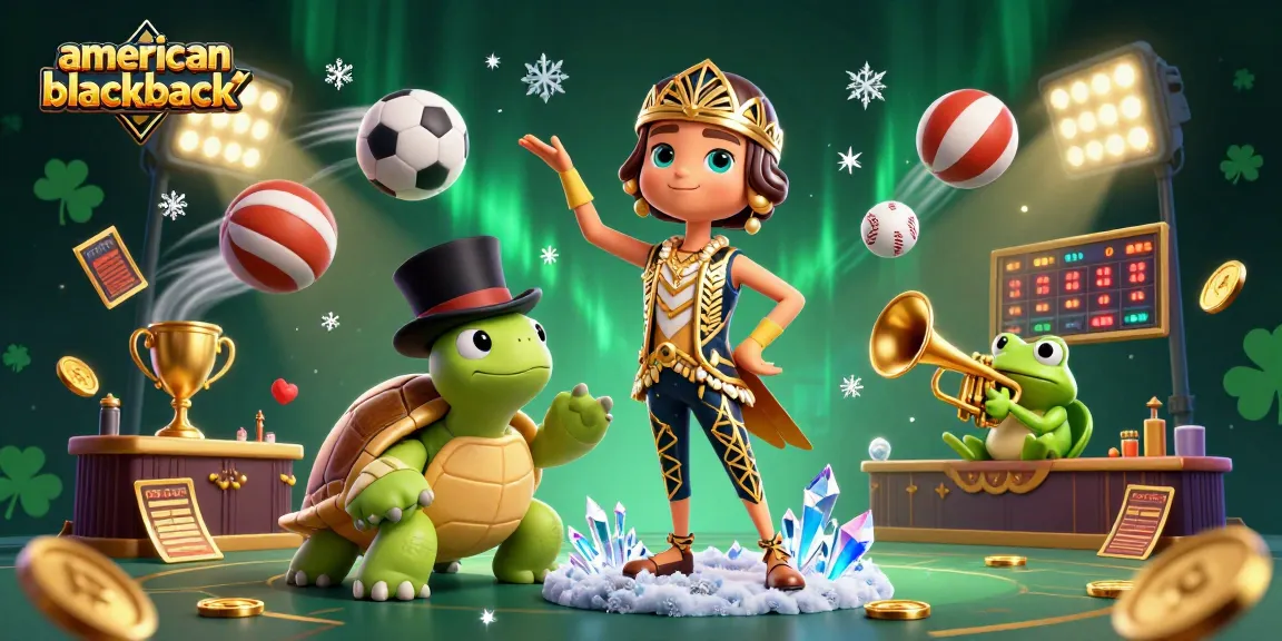 Experience action-packed american-blackjack gameplay with 3D characters and vibrant casino elements.