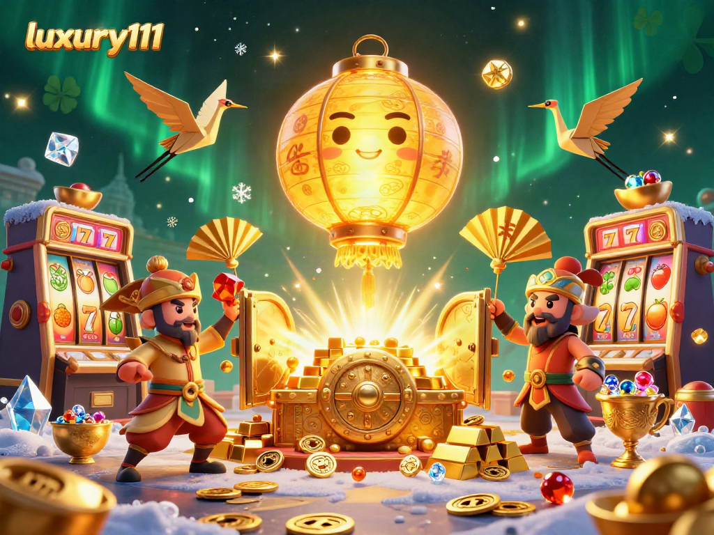 Experience luxury111 with a vibrant, action-packed casino scene filled with gold and excitement.