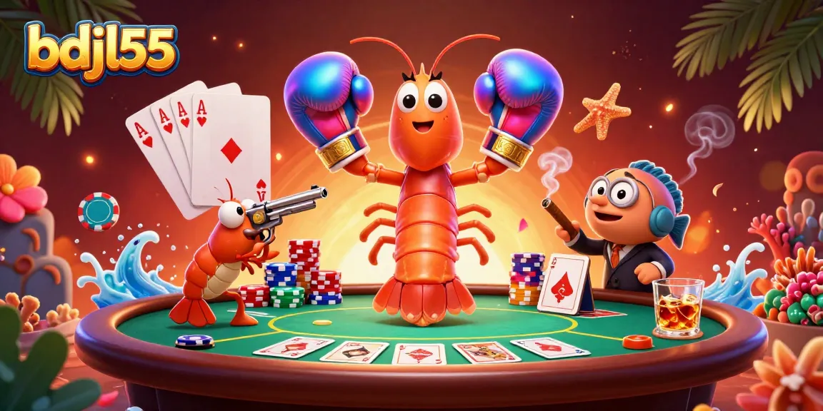 Engage with bdjl55's vibrant poker scene featuring detailed characters and dynamic casino elements.