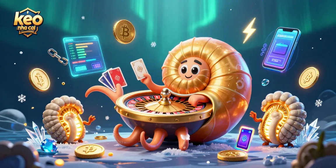 Place your bets with keo nha cai in an energetic underwater casino scene featuring vibrant 3D elements.