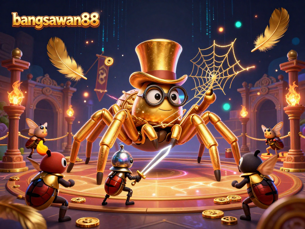 Engage in thrilling gameplay with bangsawan88 at the vibrant casino illustrated scene.