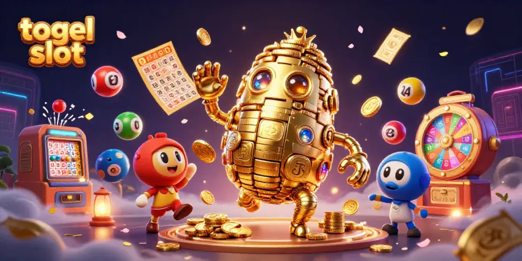 Raih peluang besar dengan togel slot dalam ilustrasi 3D yang imersif.
