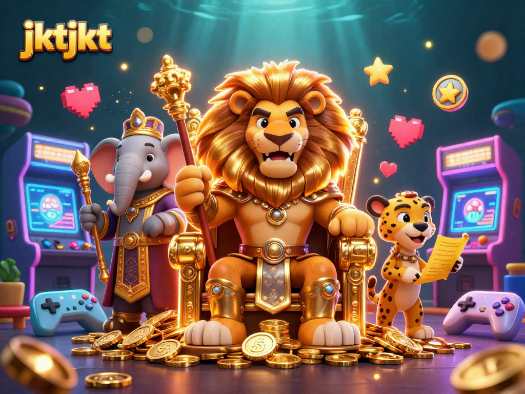 Menangkan permainan dengan jktjkt, gajah bijak dan singa raja di dunia kasino digital.