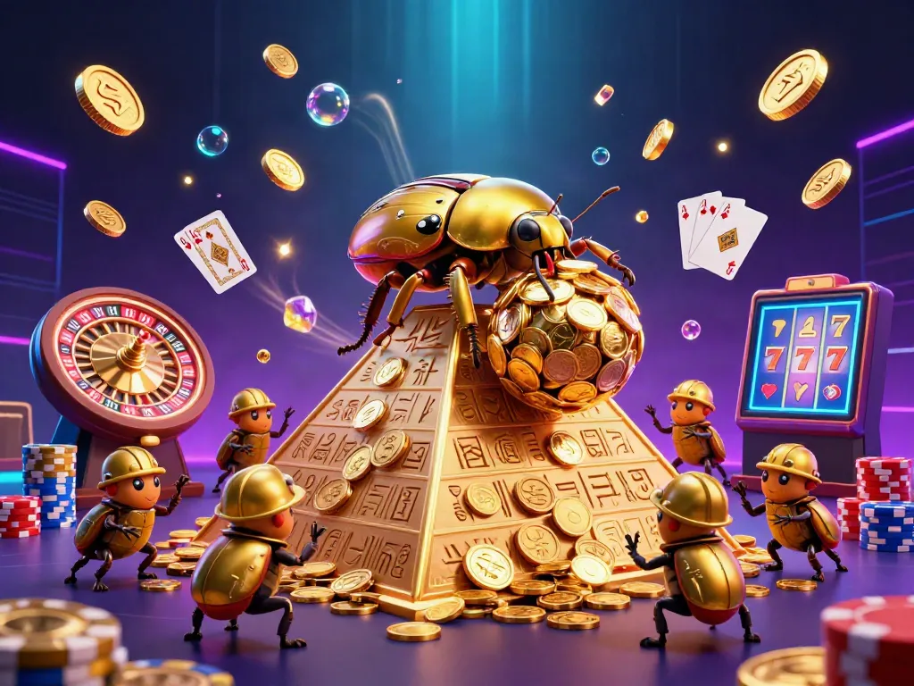 Experience the thrill of situs slot with vibrant 3D characters and casino elements, showcasing excitement and potential wins.