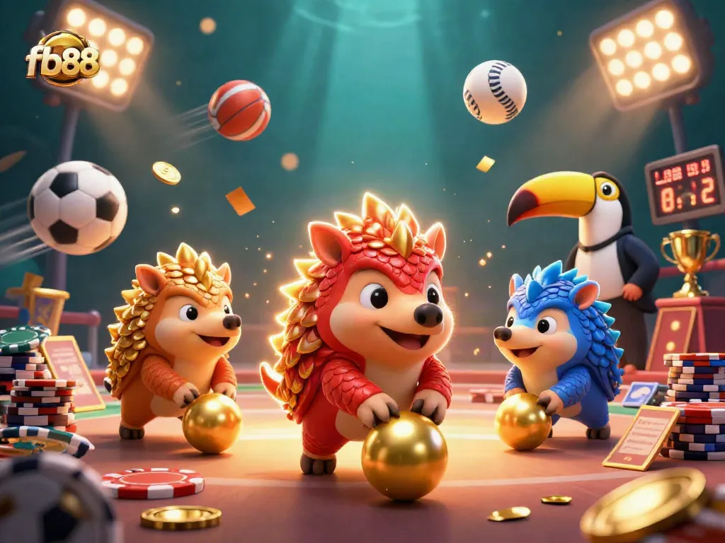 Play and win big at fb88 with dynamic pangolins and vibrant gaming elements!