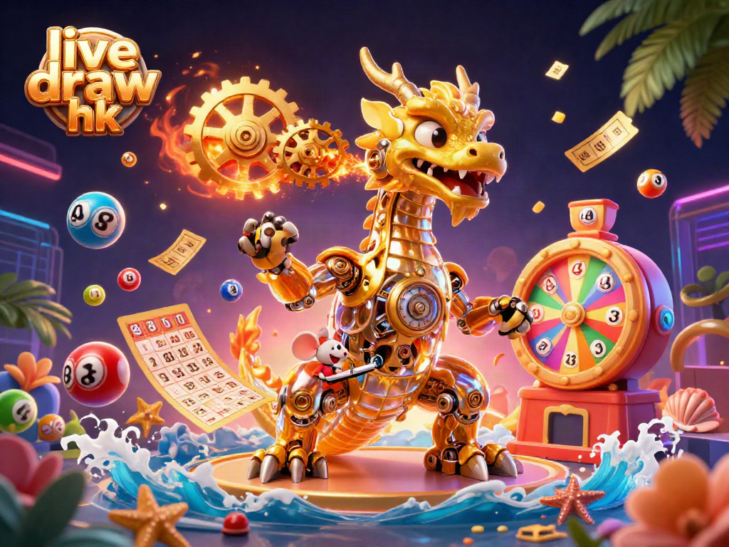 Engage with live draw hk while enjoying a vibrant 3D casino scene full of lottery excitement.