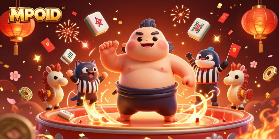 Engage with MPOID games, vibrant underwater scene featuring festive elements and characters.