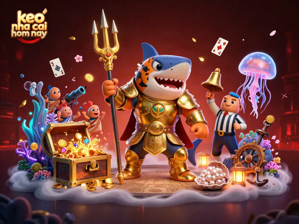 Experience thrilling action with keo nha cai hom nay in this vibrant underwater casino scene.