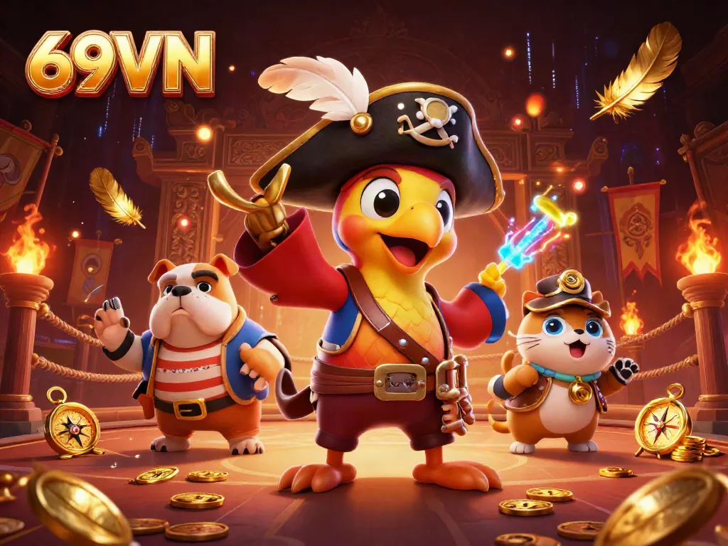 Experience thrilling gameplay at 69VN with vibrant characters and rich gambling elements.