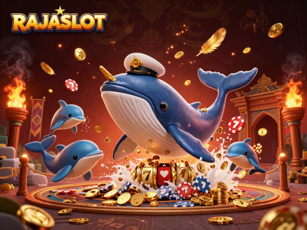 RAJASLOT menawarkan pengalaman bermain slot terbaik dengan animasi ikan paus dan koin emas yang menakjubkan.