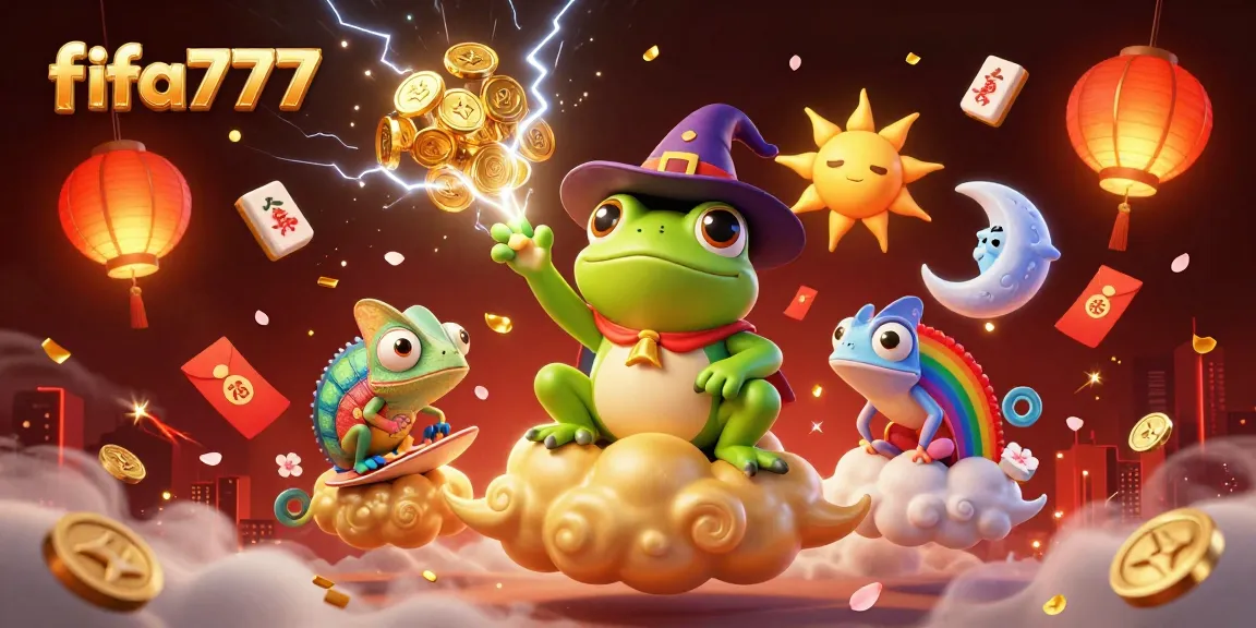 Engage with fifa777 in an exciting 3D casino atmosphere filled with vibrant elements and golden treasures.