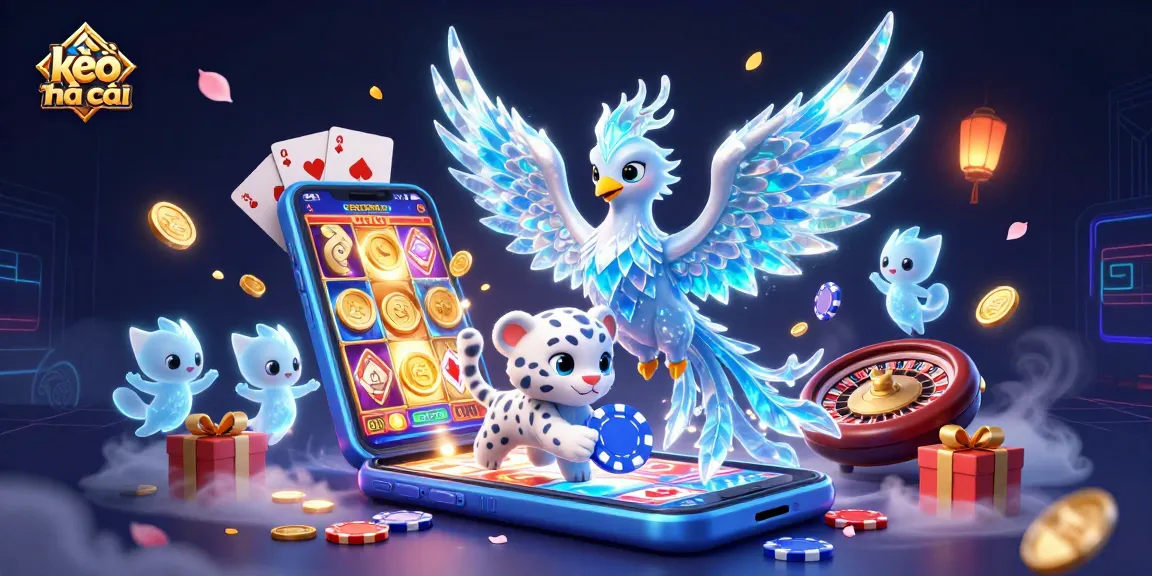 Engage with kèo nhà cái through vibrant 3D illustrations of gaming excitement, capturing the thrill of betting.