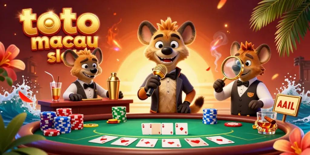 Menggandakan peluang menang di toto macau slot dengan suasana kasino penuh warna dan karakter menghibur.