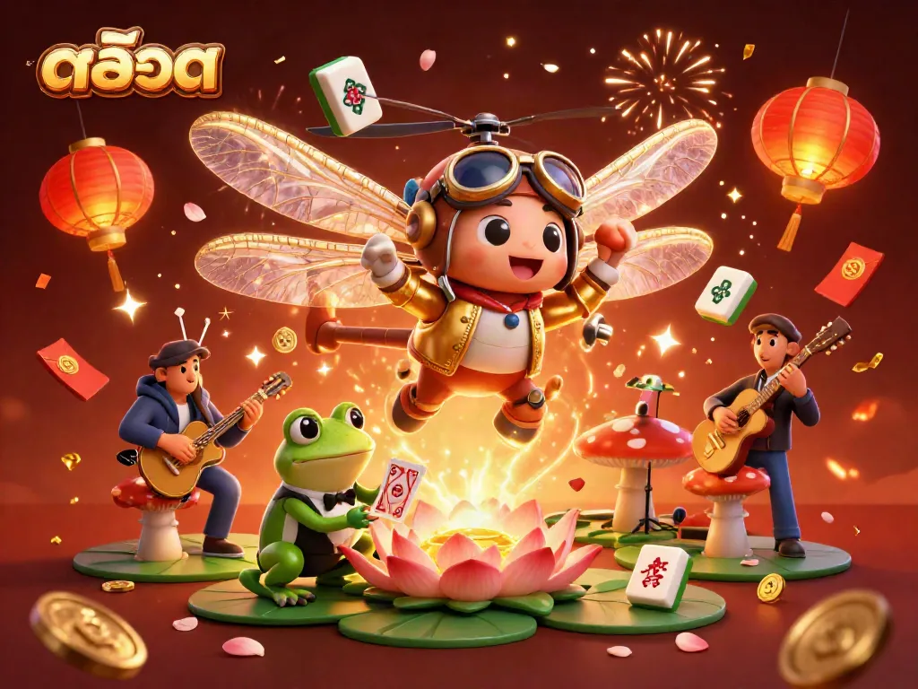 Experience engaging สล็อต gameplay in a vibrant casino scene with lively characters and rich game elements.