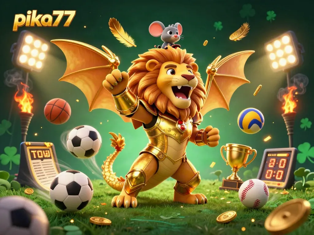 Pika77 offers thrilling gaming experiences with dynamic sports betting elements and golden rewards.