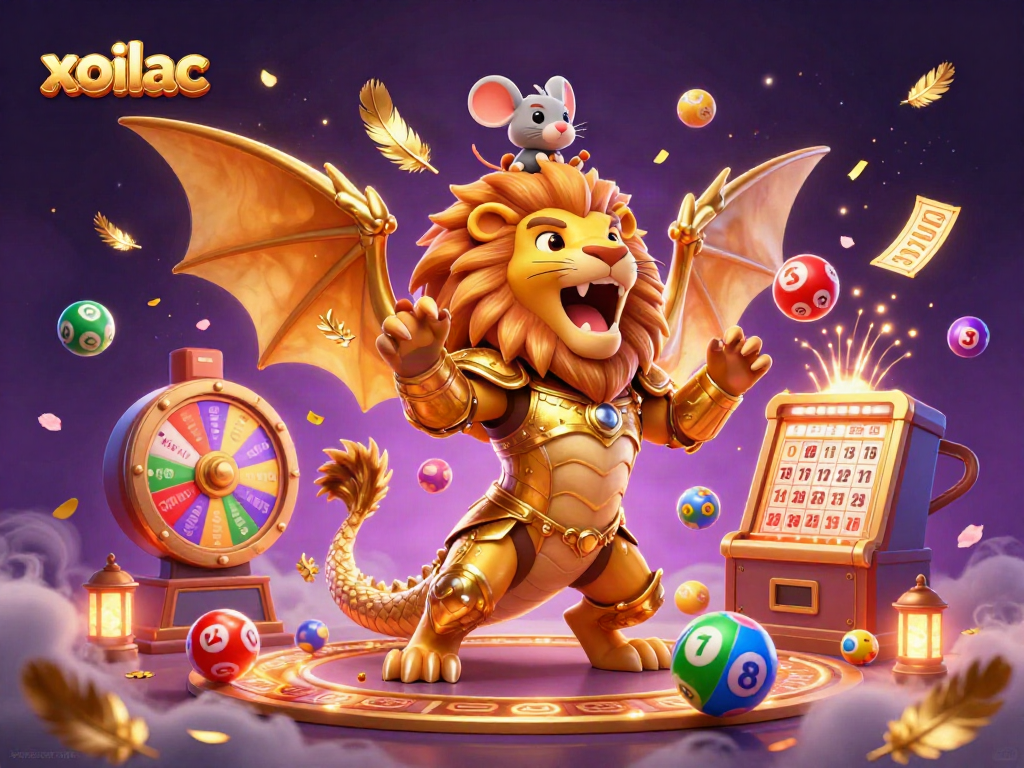 Xoilac mang lại cảm hứng với sinh vật thần thoại và bóng xổ số lấp lánh trong thế giới casino.