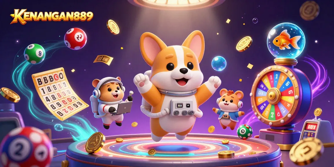 Join the excitement with KENANGAN889 as a 3D corgi astronaut explores a thrilling space casino.
