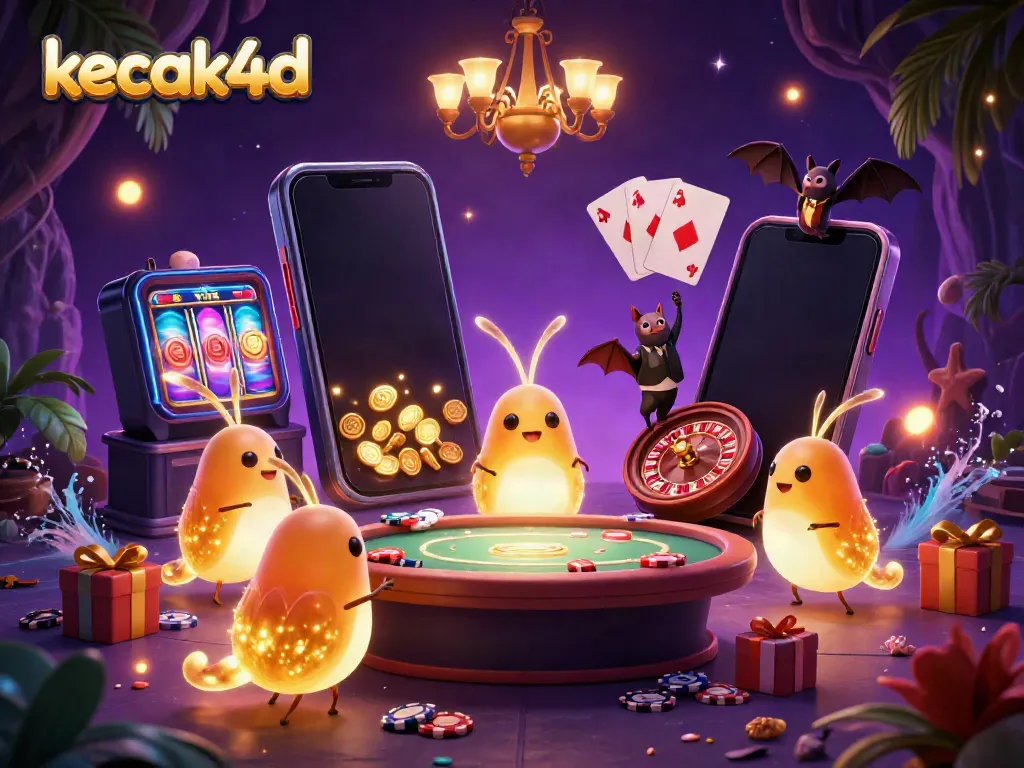 Join the fun at kecak4d Casino with glowworms lighting up slots and games!