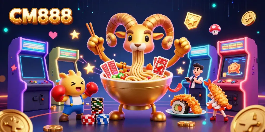 Experience thrilling action with the CM888 casino scene featuring interactive game characters and vibrant atmosphere.