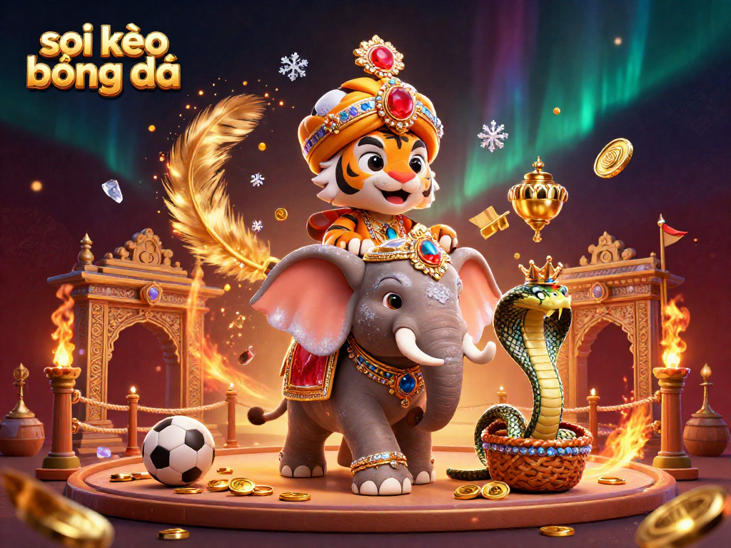Engage in sports betting adventures with soi kèo bóng đá in this vibrant 3D casino scene.