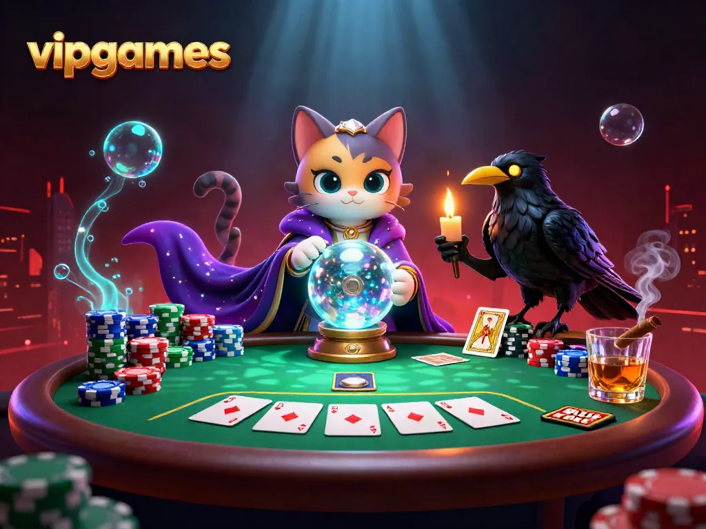 Engage in thrilling experiences at vipgames with our vibrant casino digital illustration.