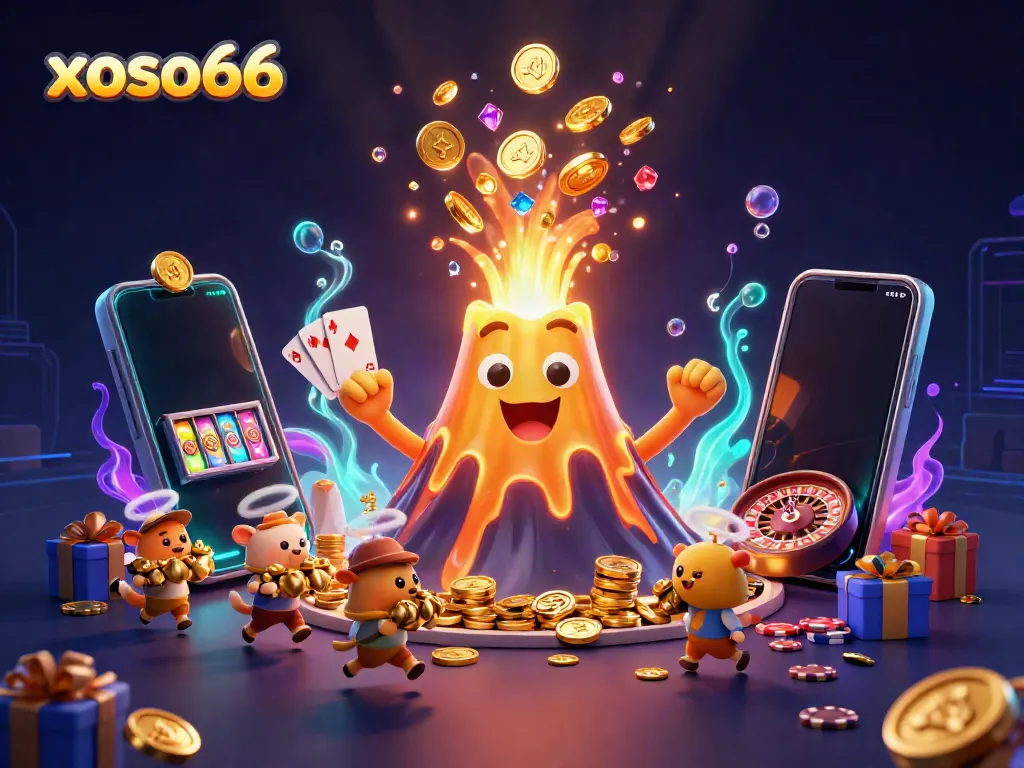 Experience the excitement of xoso66 as the golden volcano erupts with treasures, setting the stage for endless gaming.