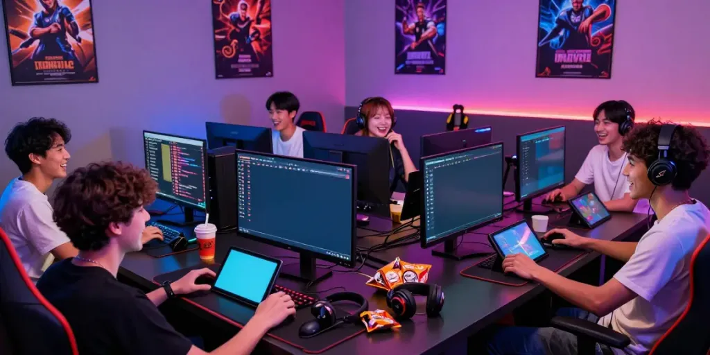 Exciting multiplayer gaming experience on Yono Games platform with diverse players engaged in competition.