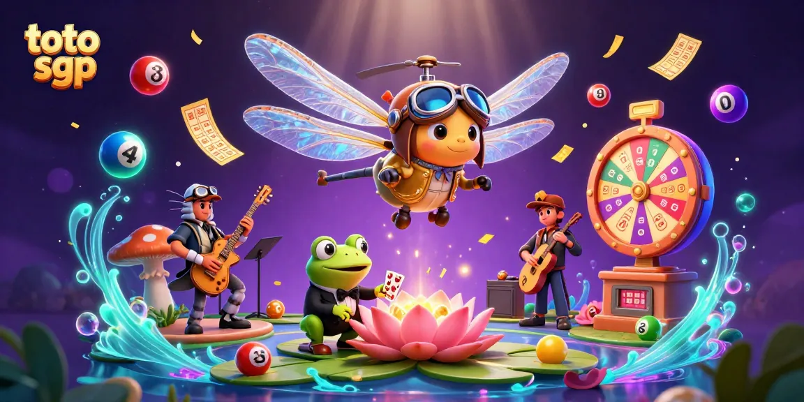 Engage in the thrilling action of toto sgp with lively characters and lottery excitement in 3D