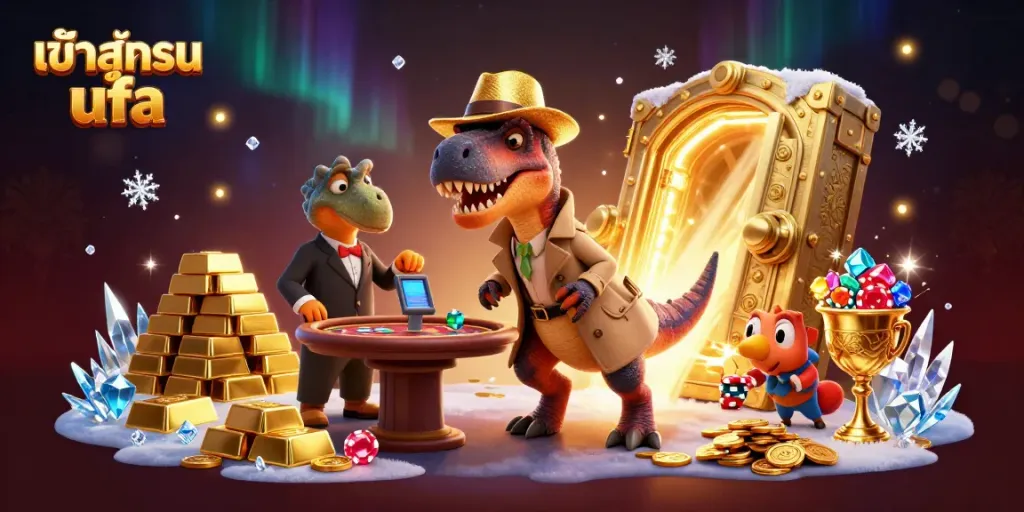 Engage with exciting casino action at เข้าสู่ระบบ ufa, featuring dynamic characters and rich treasures in a thrilling setting.