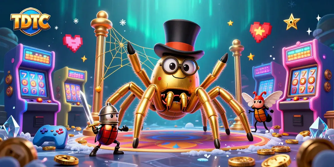 Experience the excitement of TDTC with vibrant 3D characters and casino elements.