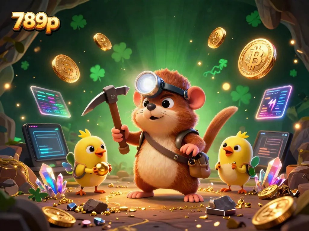 Experience thrilling gaming adventures with 789p in a vibrant 3D illustration of treasure hunting.