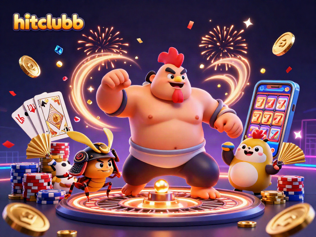 Experience exciting gameplay with hitclubb's dynamic casino characters amid dazzling visuals.