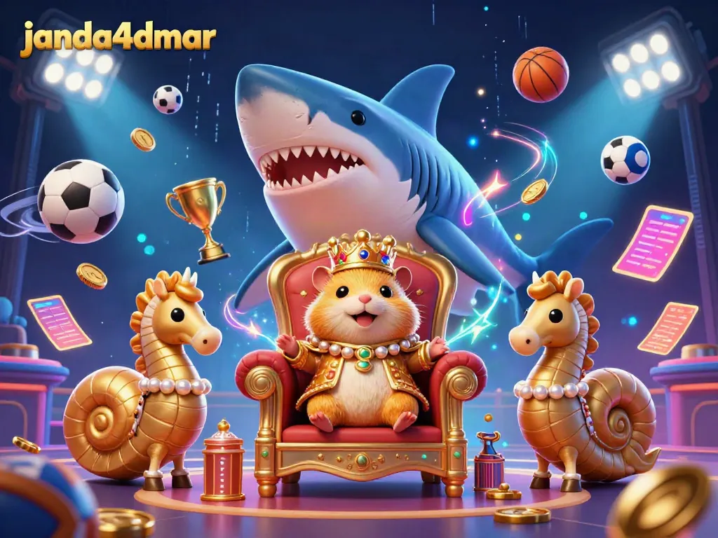 Rasakan keberuntungan dalam janda4dmar dengan raja hamster emas di takhtanya yang megah.