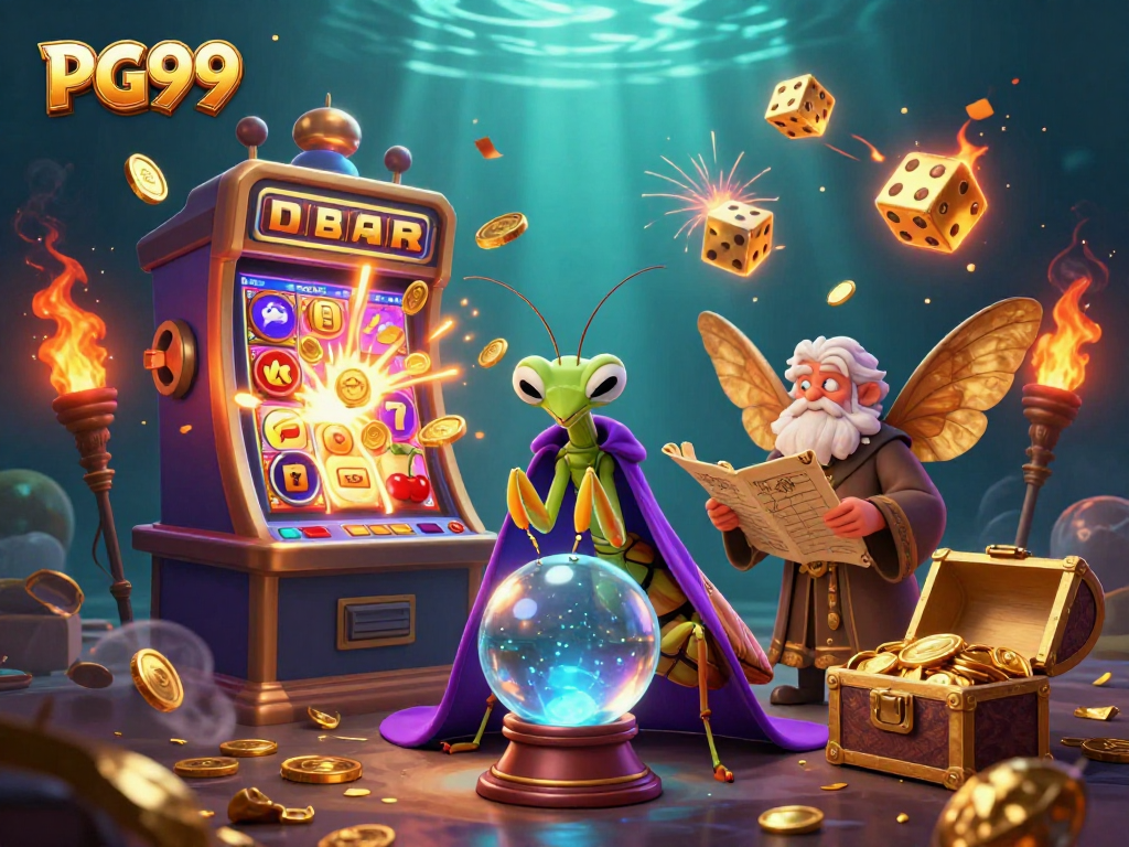 Experience the magic of PG99 with dynamic slot machine action and mystical characters.