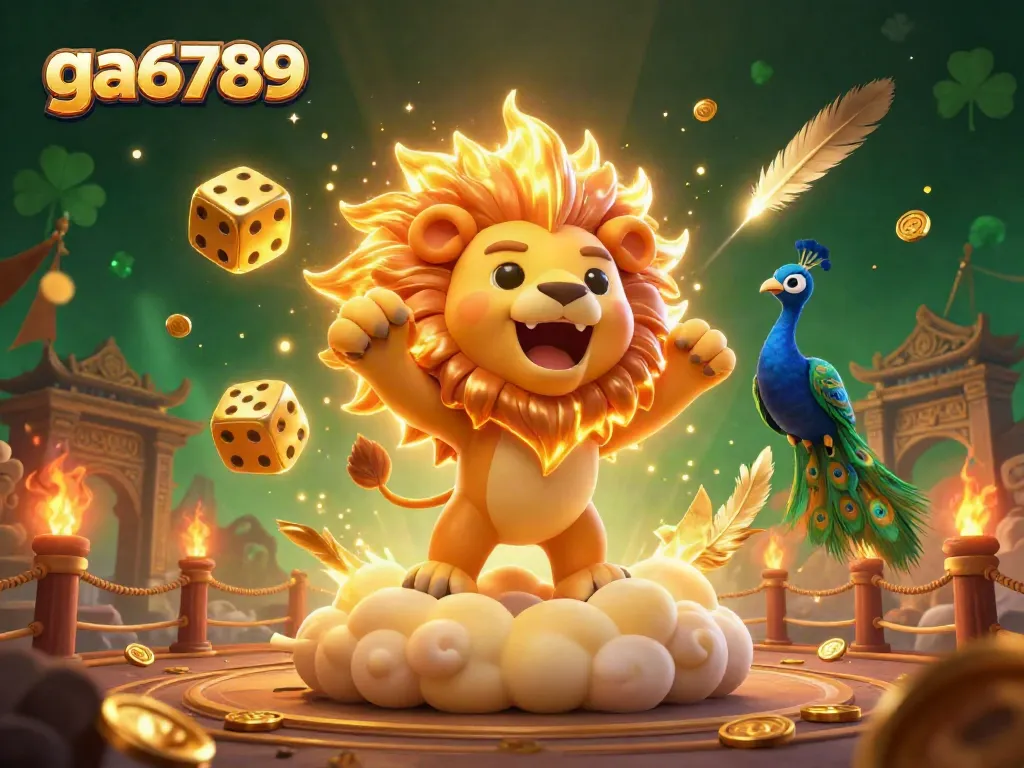 Experience thrilling action at ga6789 as the sun lion reigns triumphantly in a vibrant gaming arena.