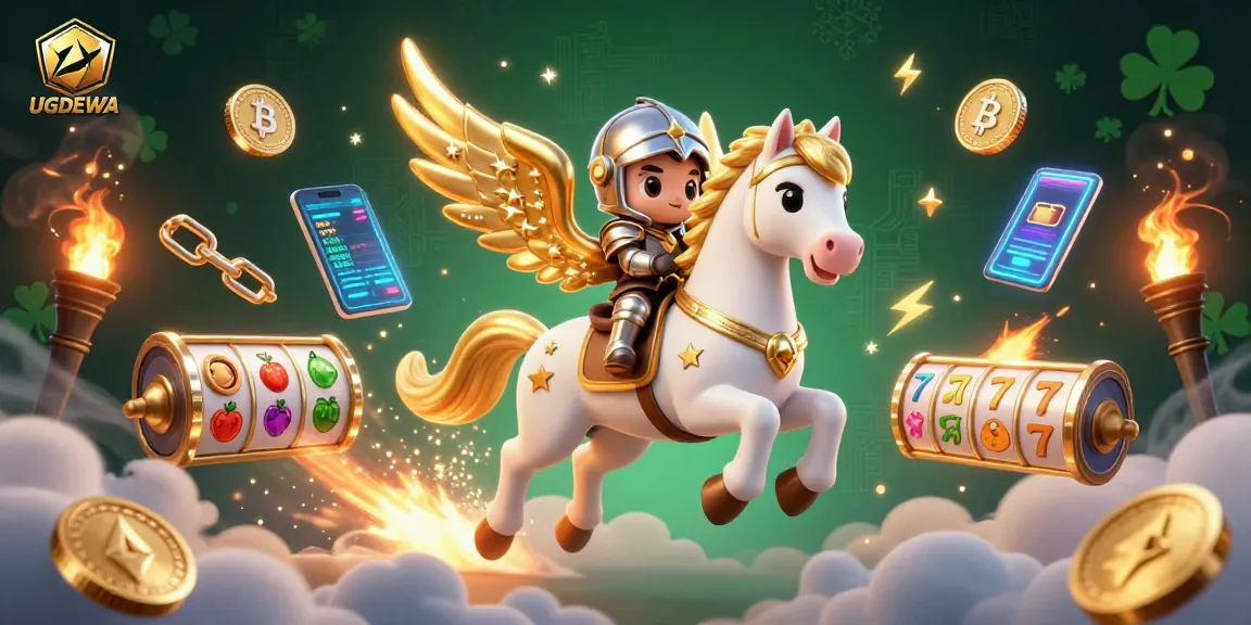 Engage in the vibrant world of UGDEWA with 3D characters amidst dynamic crypto elements.