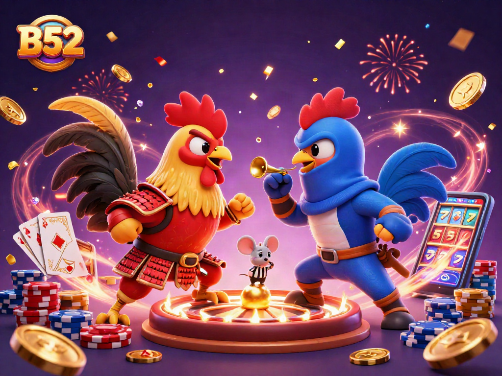 Engage with B52 gaming excitement as rooster duel sparks casino winnings!