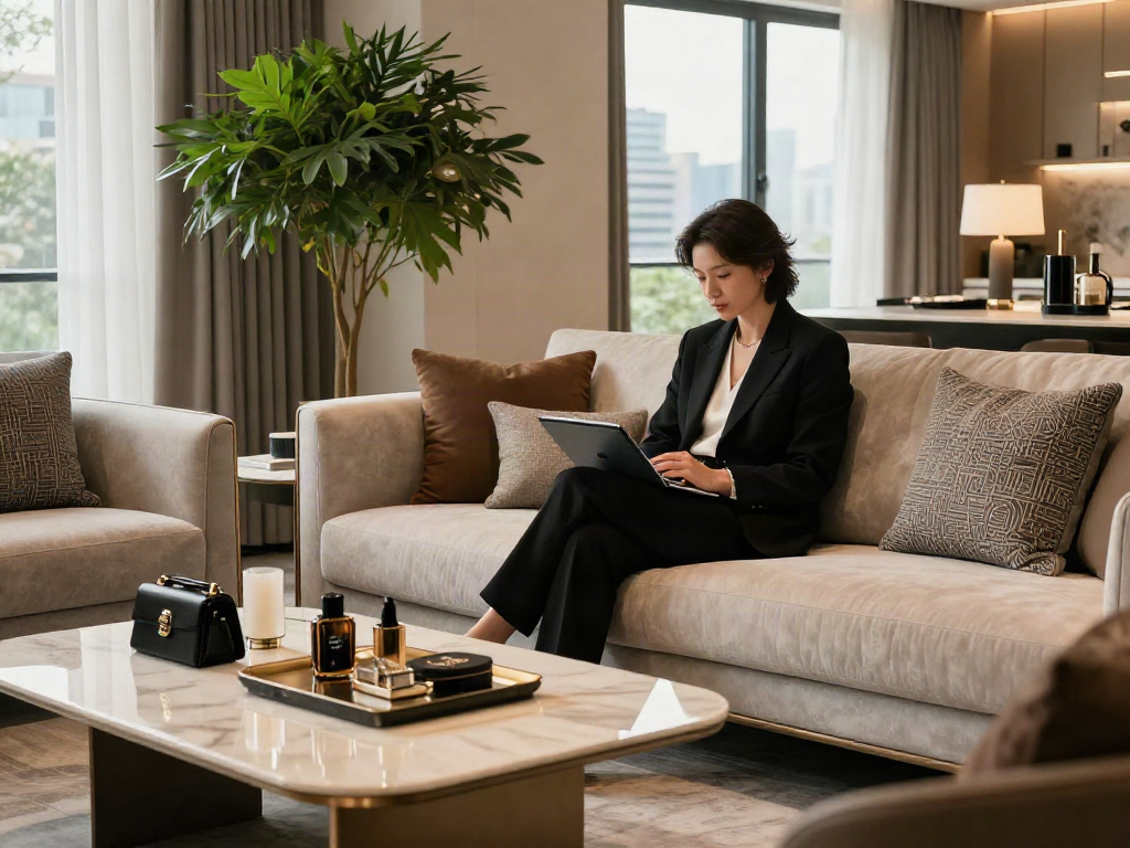 Interior mewah dengan furniture modern dan suasana nyaman mencerminkan luxury111.