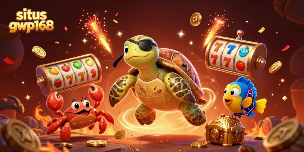 Menangkan permainan slot di situs gwp168 dengan aksi karakter lucu dan suasana penuh warna.