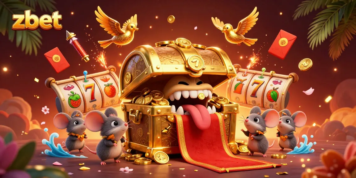 Experience thrilling wins at zbet with a vibrant 3D casino illustration featuring enchanting game elements.