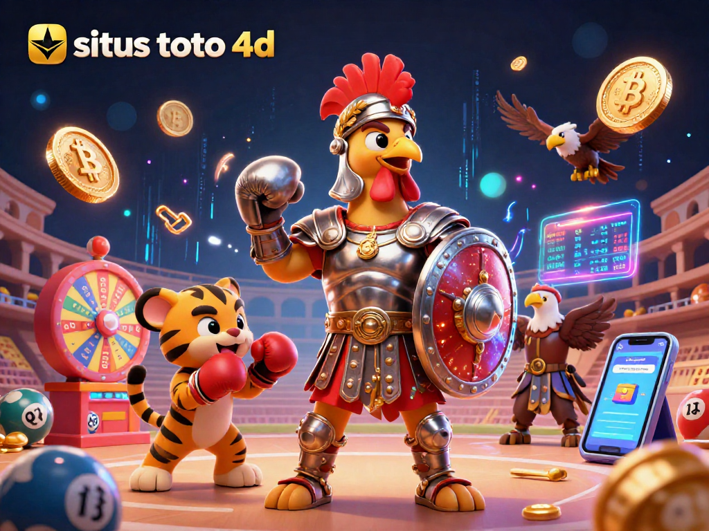Engage in situs toto 4d with vibrant lottery elements and dynamic 3D characters.