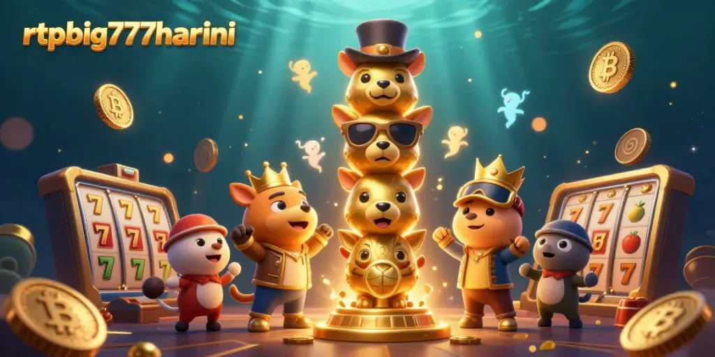 Engage with thrilling wins at rtpbig777hariini featuring vibrant casino characters and neon game elements.
