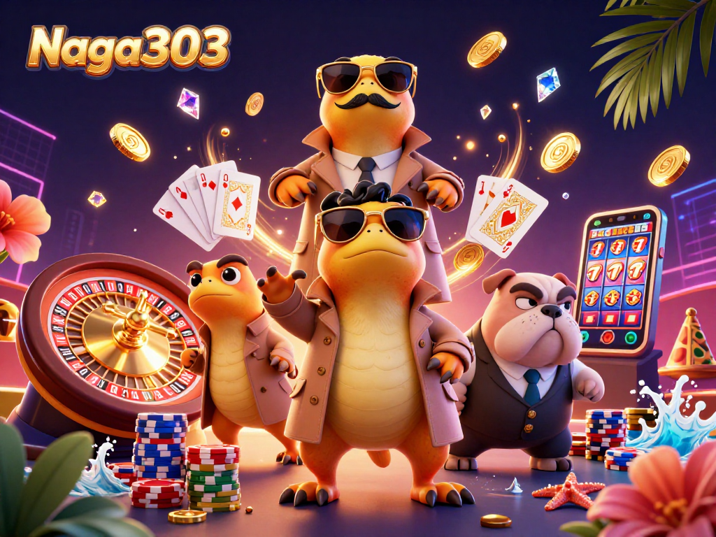 Naga303 menyajikan ilustrasi kasino dengan raptor lucu gagal menyamar dalam koans VIP.