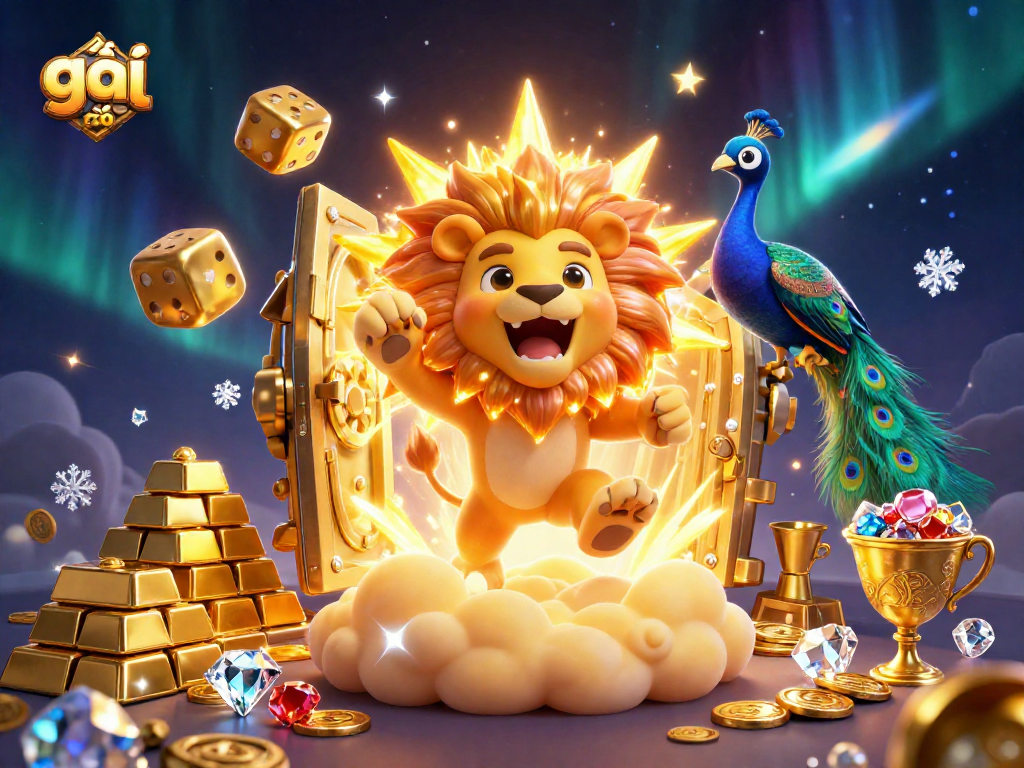 Engage in exciting gaming with gái gọi in this vibrant casino-themed 3D illustration.